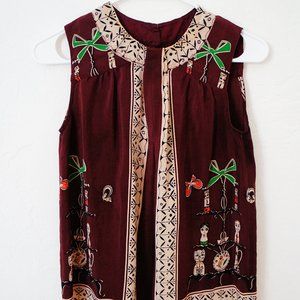 VINTAGE ANNA SUI Silk Tunic Top 0